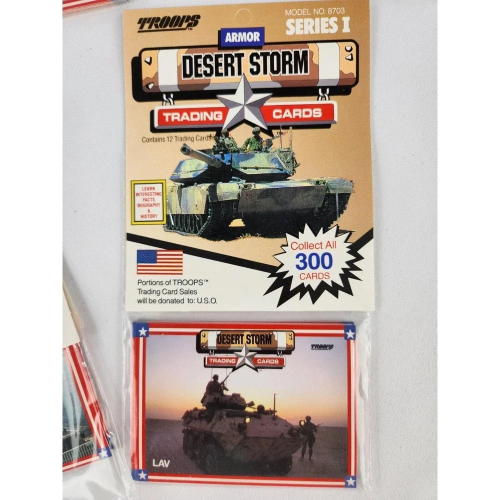 New VTG 1991 Spectra Star Troops Desert Storm Series I Cards Military War 5 Pack
